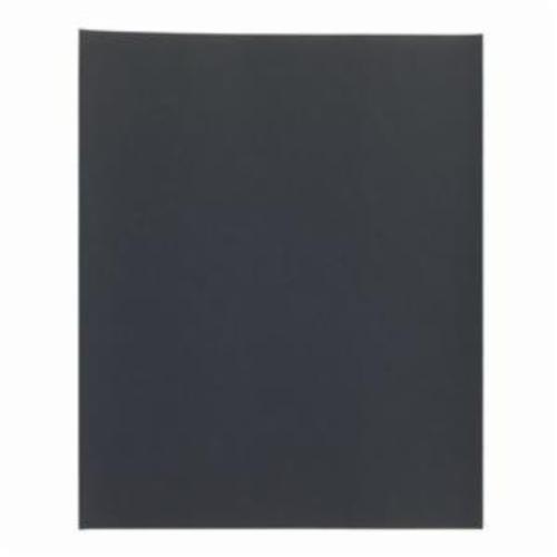 Norton® Black Ice™ 66261139378 T401 Coated Sandpaper Sheet, 11 in L x 9 in W, 2000 Grit, Ultra Fine Grade, Silicon Carbide Abrasive, Paper Backing