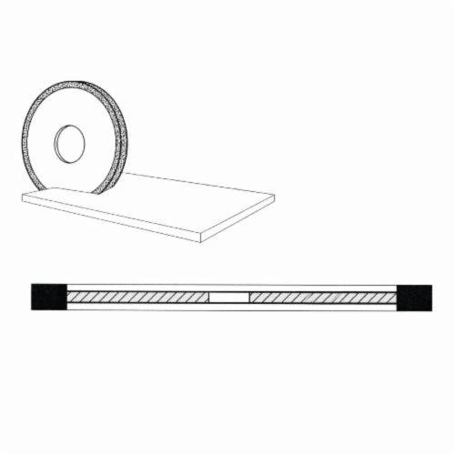 Norton® 69014192165 Type 1A1R Straight Cut-Off Wheel, 6 in Dia x 0.035 in THK, 1-1/4 in Center Hole, 120 Grit, Armored Synthetic Diamond Abrasive