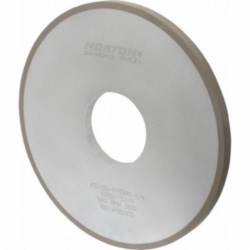 Norton® 69014192305 Straight Surface Grinding Wheel, 10 in Dia x 1/2 in THK, 3 in Center Hole, 120 Grit, Fine Grade, Diamond Abrasive