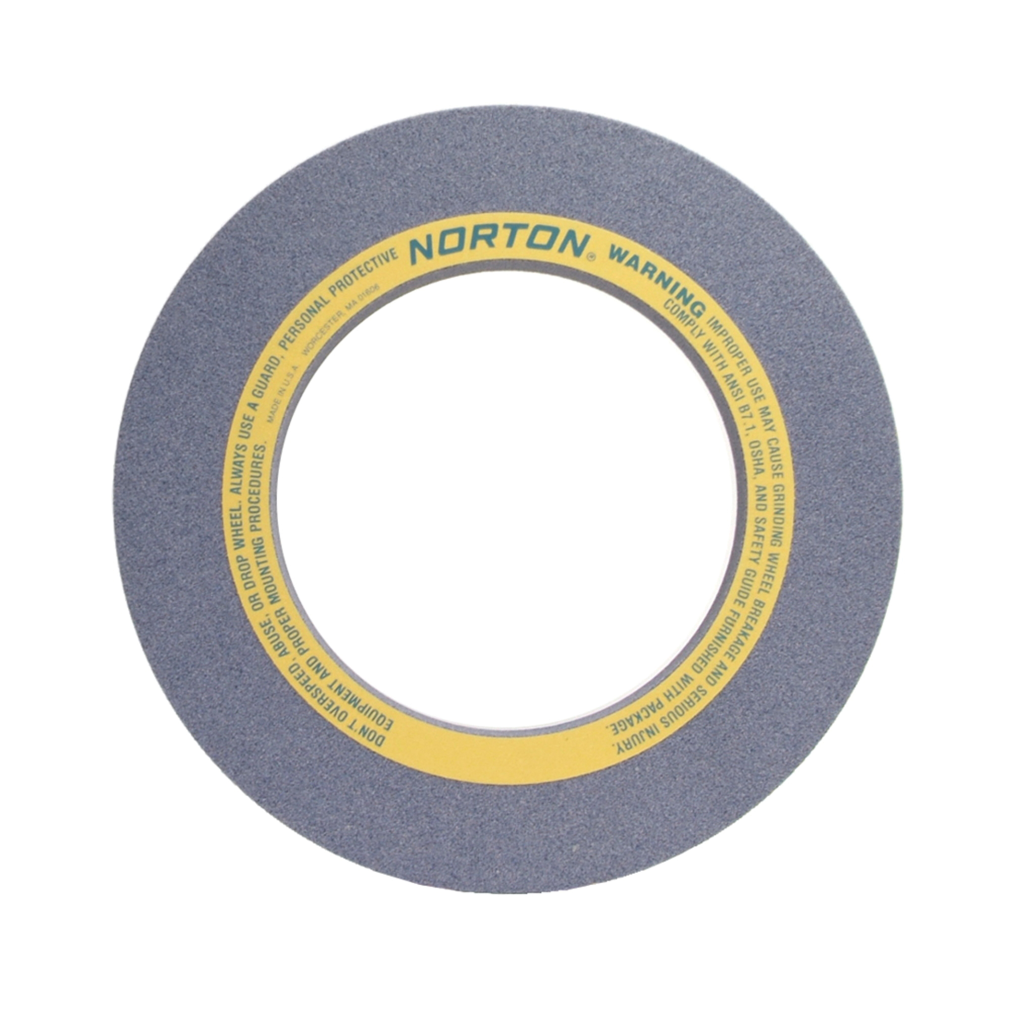 Norton® 69078665455 32A Straight Surface and Cylindrical Grinding Wheel, 20 in Dia x 2 in THK, 12 in Center Hole, 46 Grit, Aluminum Oxide Abrasive