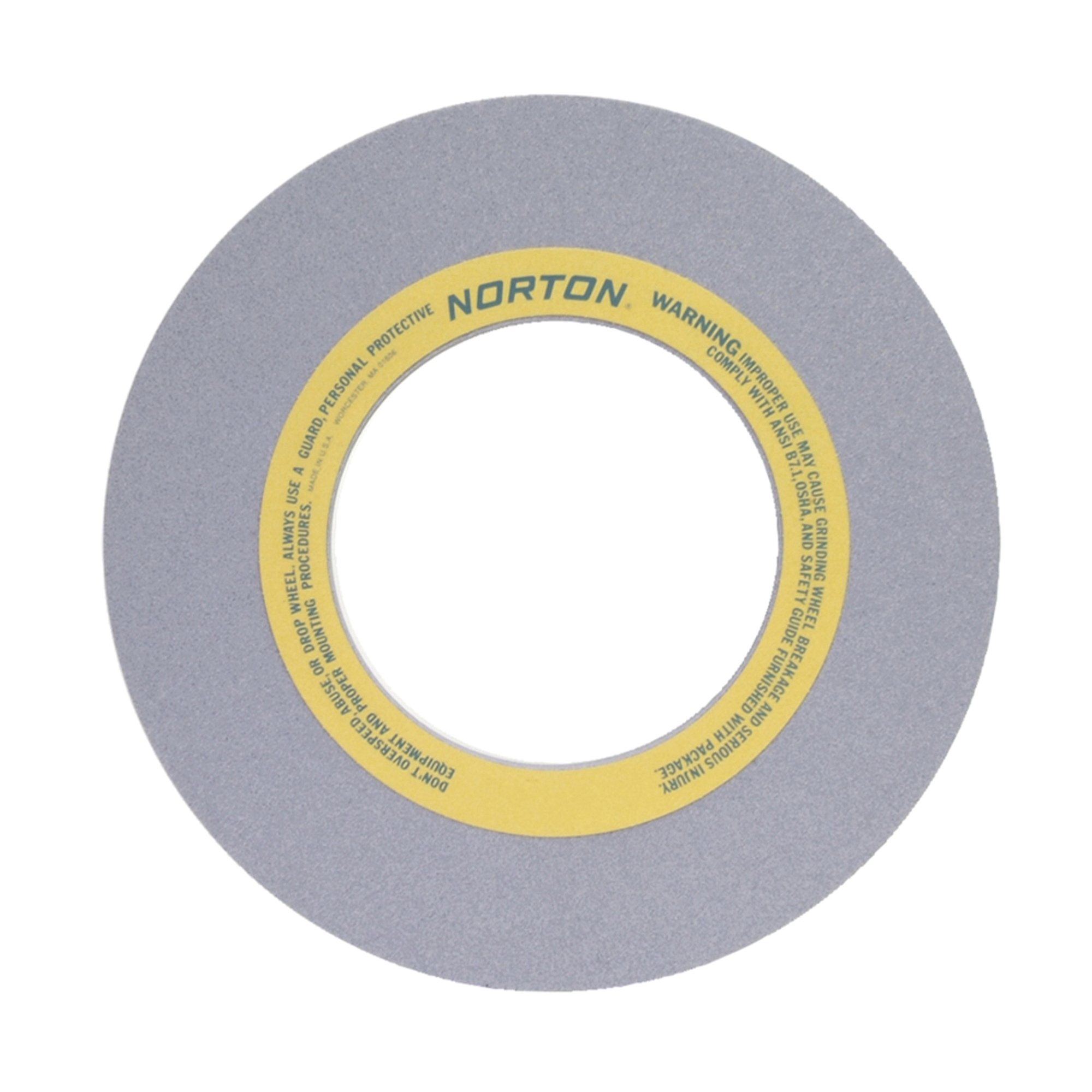 Norton® 69078665490 32A Straight Surface and Cylindrical Grinding Wheel, 20 in Dia x 2 in THK, 8 in Center Hole, 60 Grit, Aluminum Oxide Abrasive