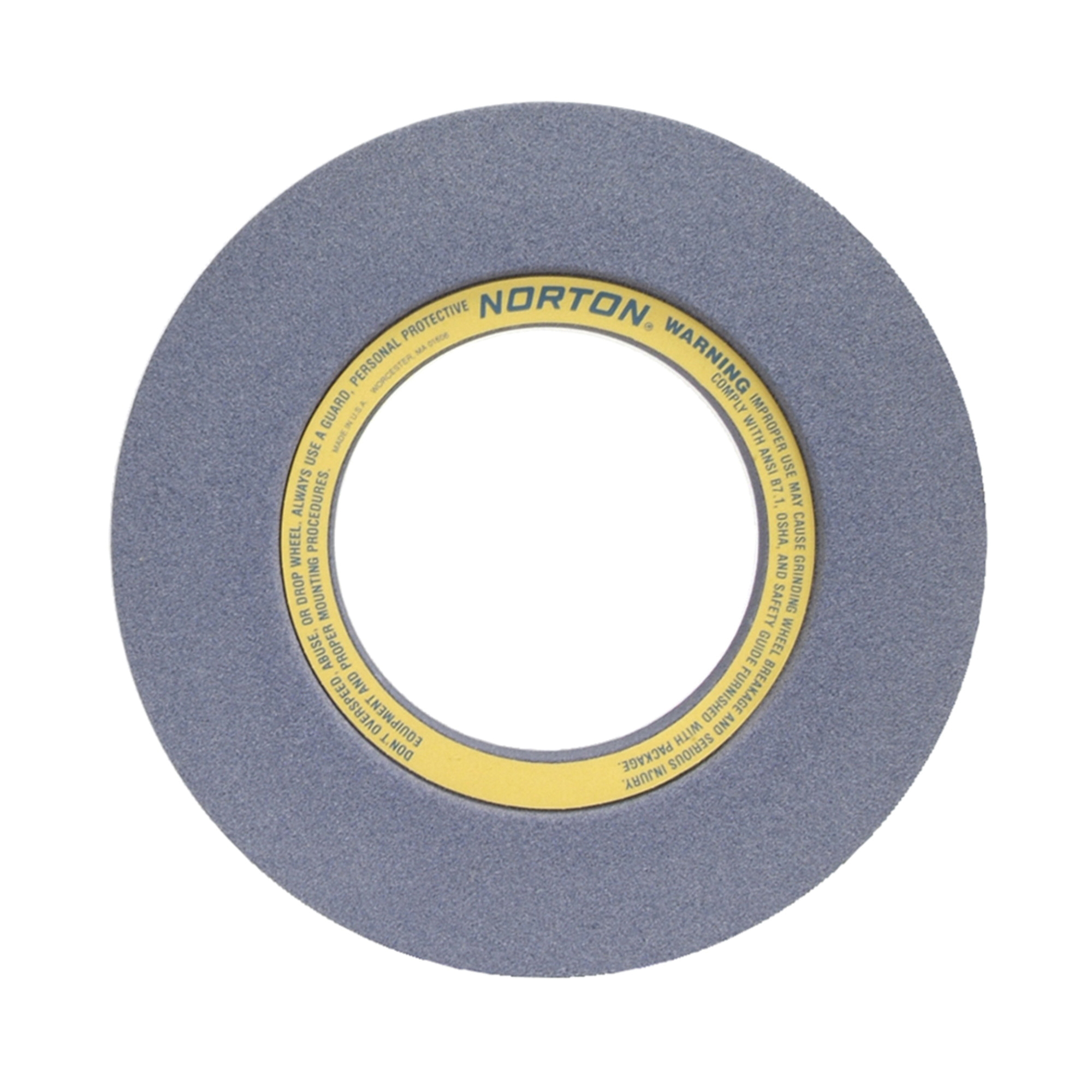 Norton® 69078665686 32A 2-Side Recessed Surface and Cylindrical Grinding Wheel, 20 in Dia x 3 in THK, 8 in Center Hole, 46 Grit, Aluminum Oxide Abrasive