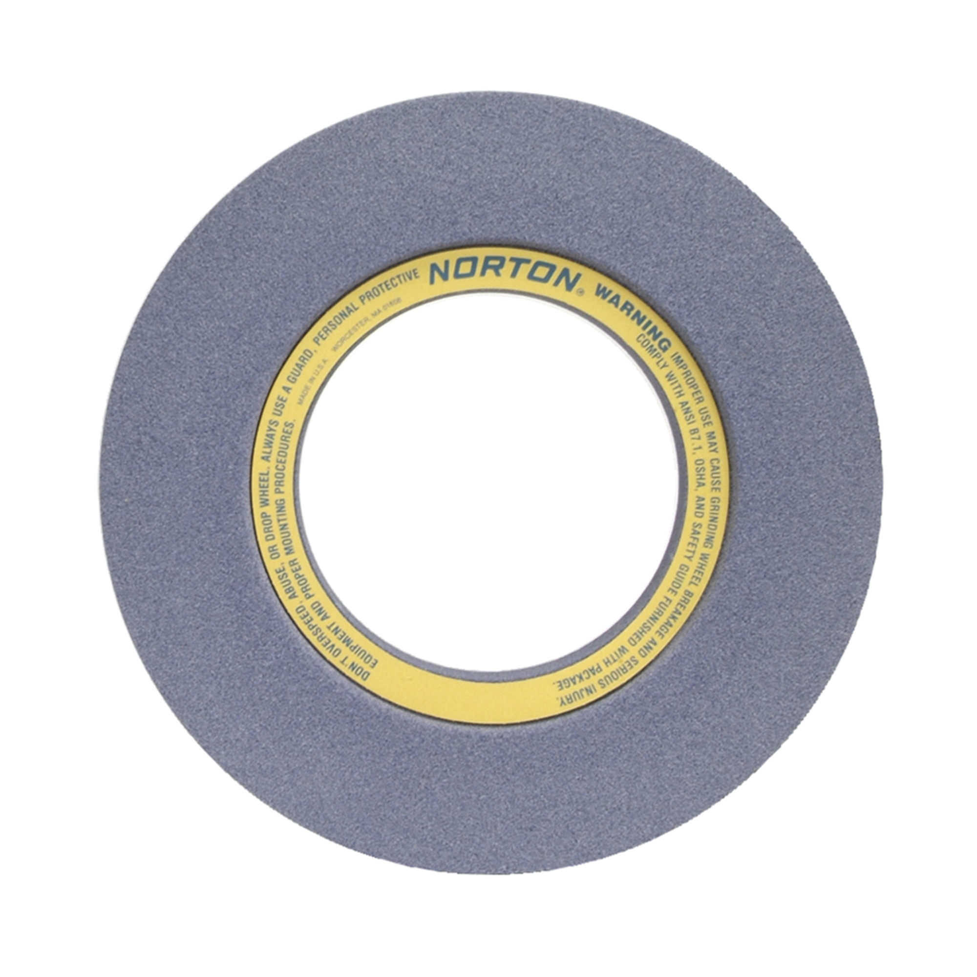 Norton® 69078665854 32A 2-Side Recessed Surface and Cylindrical Grinding Wheel, 20 in Dia x 6 in THK, 10 in Center Hole, 46 Grit, Aluminum Oxide Abrasive