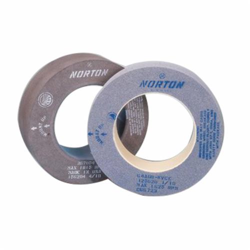 Norton® 69083166766 64A Straight Centerless Grinding Wheel, 24 in Dia x 8 in THK, 12 in Center Hole, 60 Grit, Aluminum Oxide Abrasive