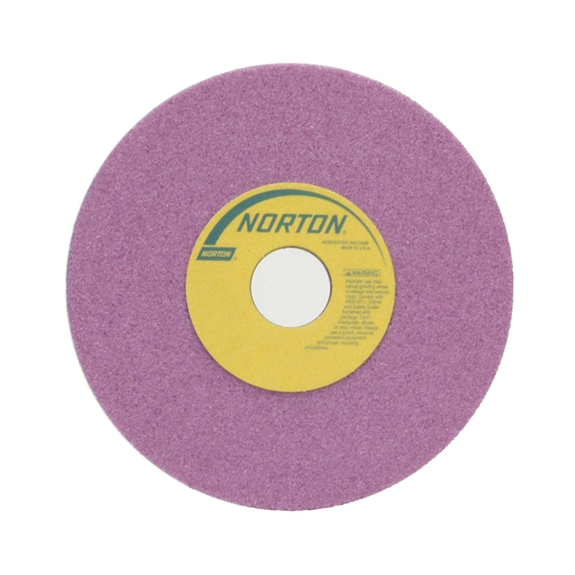 Norton® 69936662920 25A Straight Toolroom Wheel, 7 in Dia x 1/2 in THK, 1-1/4 in Center Hole, 60 Grit, Aluminum Oxide Abrasive