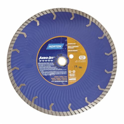Norton® 70184683784 Aero-Jet Cut-Off Wheel, 12 in Dia x 0.11 in THK, 20 mm Center Hole, Diamond Abrasive