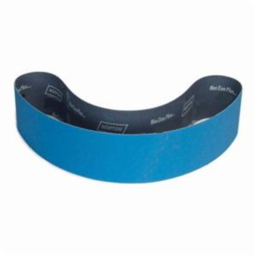 Norton® BlueFire® 78072726984 R823P Narrow Coated Abrasive Belt, 1-1/2 in W x 60 in L, 120 Grit, Medium Grade, Zirconia Alumina Abrasive, Polyester Backing