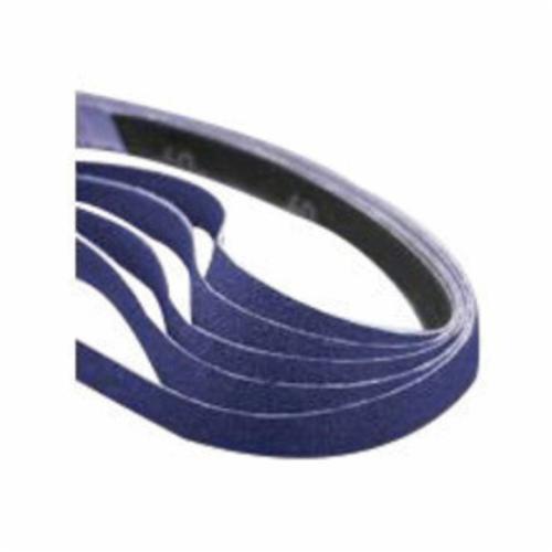 Norton® 78072718716 SG R981 File Coated Abrasive Belt, 3/4 in W x 20-1/2 in L, 80 Grit, Coarse Grade, Ceramic Alumina Abrasive, Polyester Backing