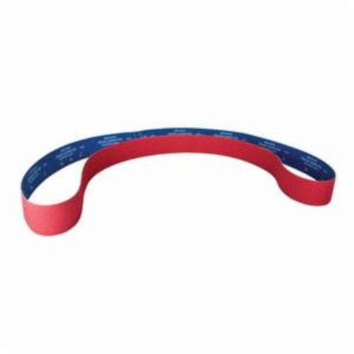 Norton® 78072753087 SG R981 Narrow Coated Abrasive Belt, 3 in W x 132 in L, 36 Grit, Ceramic Alumina Abrasive, Polyester Backing