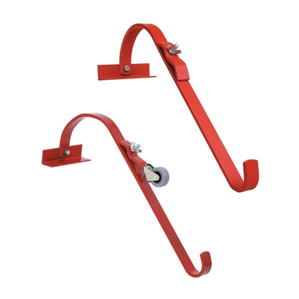 GUARDIAN FALL PROTECTION Qualcraft® 2481 Ladder Hook With Wheels, For Use With Single or Extension, Wood, Fiberglass and Aluminum Ladders with Round or D-Rung Styles, Steel, Powder Coated redirect to product page
